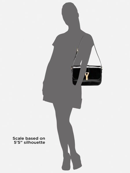 Yves Saint Laurent Chyc Large Patent Flap Shoulder Bag \u2013 Shoulder ...  