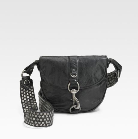 Rebecca Minkoff Lust Studded Leather Crossbody Bag in Black (glazed ...
