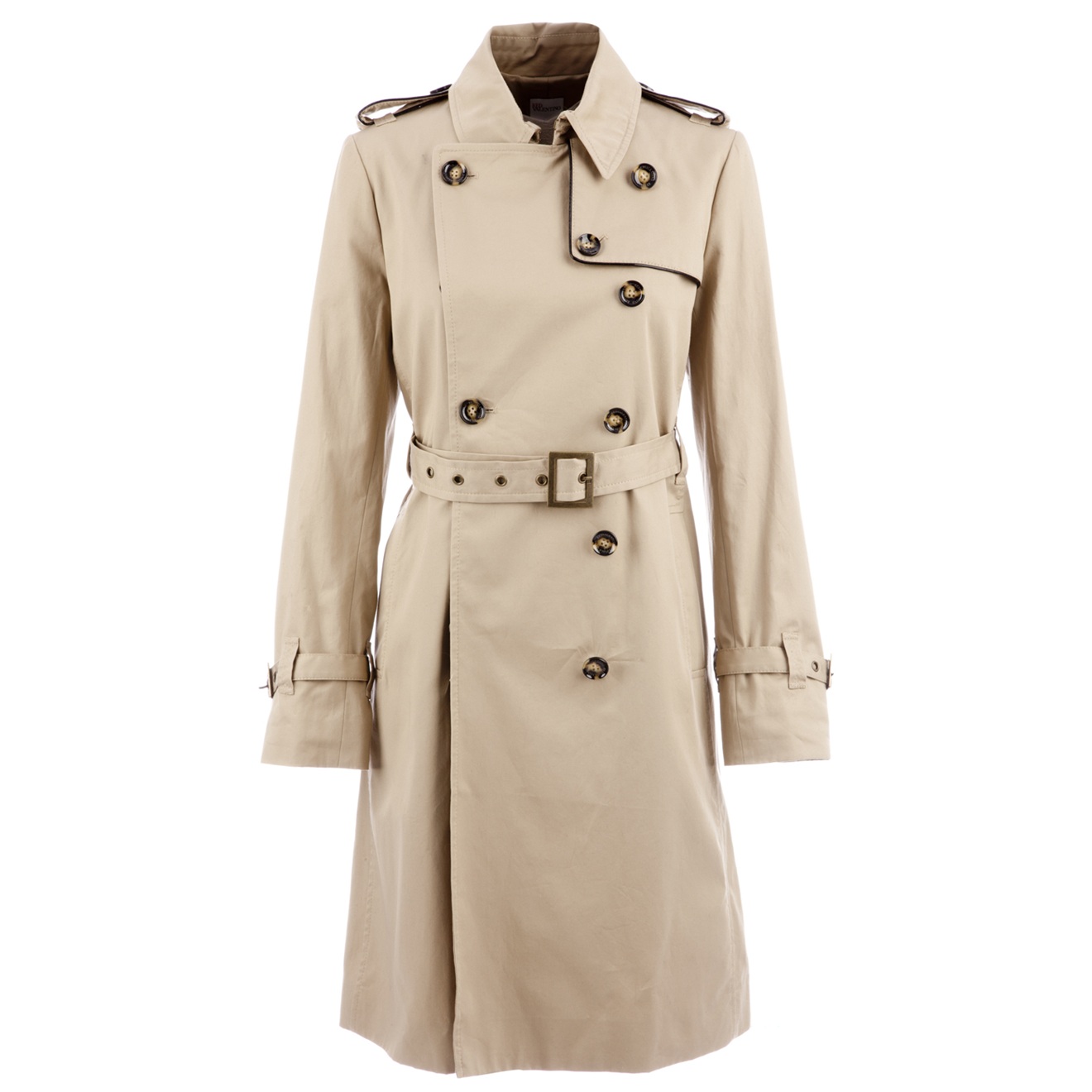 Red Valentino Bow Detail Trench Coat in Beige (khaki) | Lyst