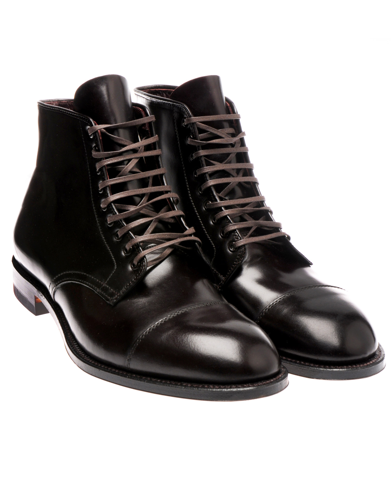 Alden Lace Up Cordovan Boots in Brown for Men (burgundy) | Lyst