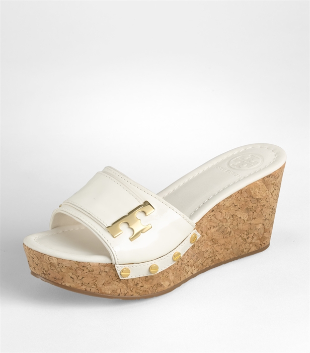 tory burch patent wedge