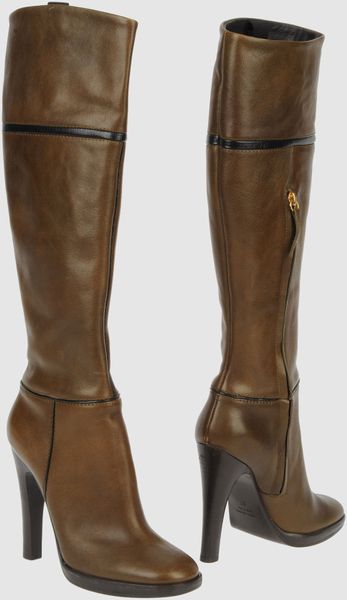 Roberto Cavalli High-heeled Boots in Brown (green) | Lyst