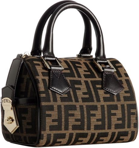 Fendi Tobacco Zucca Canvas Mini Bag in Brown (tobacco) - Lyst