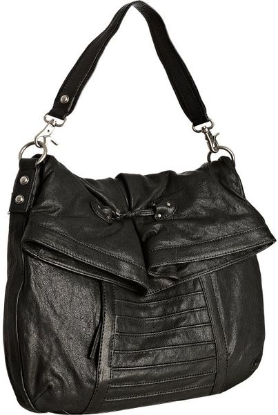 Marc New York Black Leather Fortress Hobo Bag in Black | Lyst