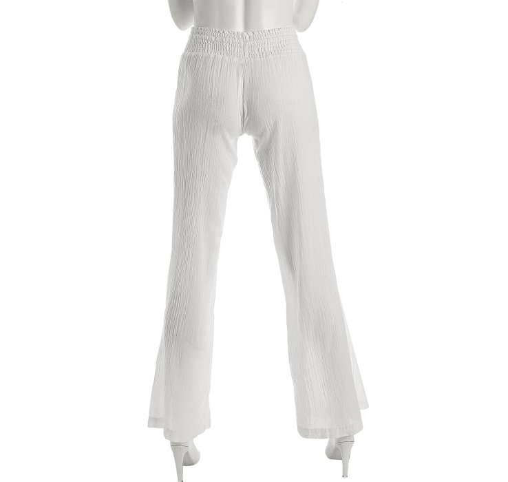 white gauze pants