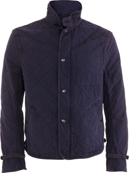 Burberry Brit Quilted Military Jacket in Blue for Men (navy) | Lyst