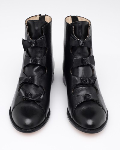 F-troupe Bow Boot in Black | Lyst