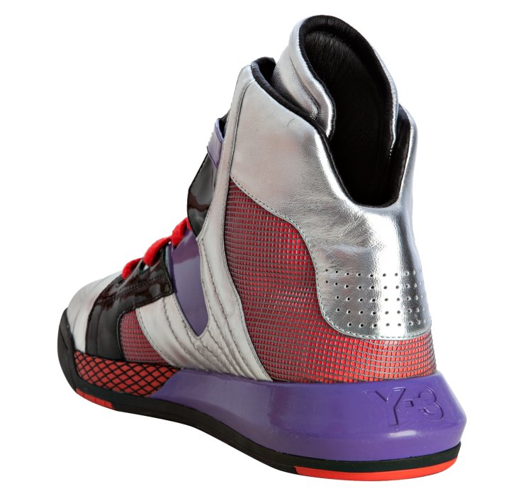 Lyst Y3 Adidas Silver Leather Neo Tech Hitop Sneakers