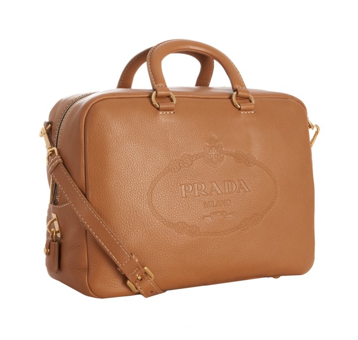 prada nylon bags sale - Prada Caramel Leather Vitello Daino Top Handle Bag in Brown ...