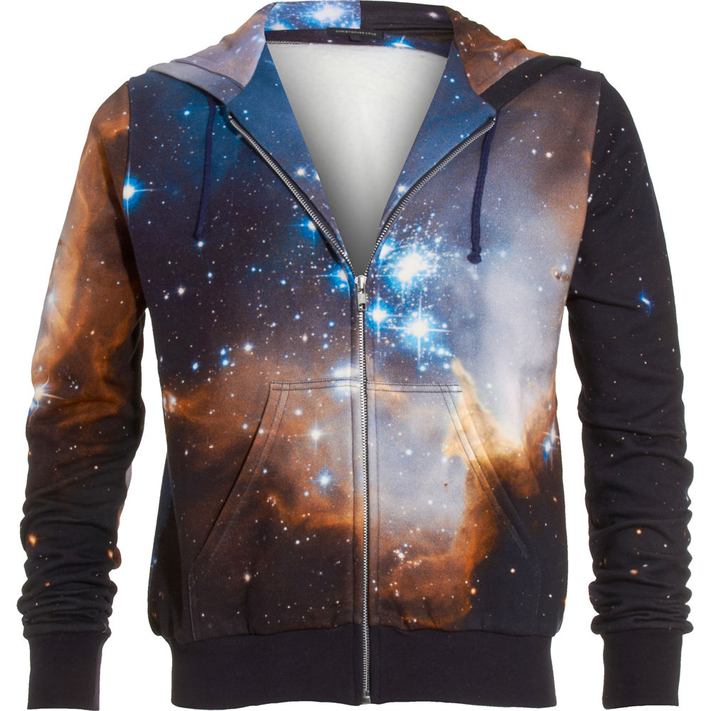 Christopher Kane Galaxy Hoodie in Blue for Men | Lyst