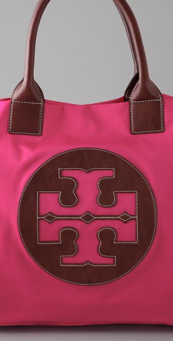 tory burch pink ella tote