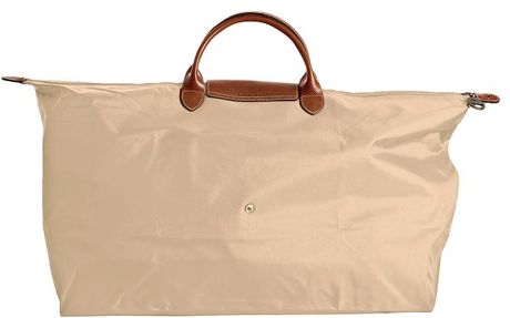 Longchamp Le Pliage Travel Bag in Beige | Lyst