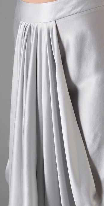 Lyst - L.A.M.B. Draped Long Skirt in White