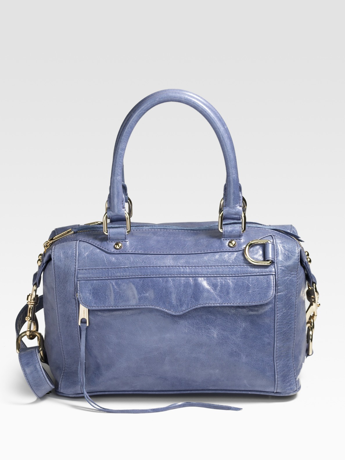 Rebecca Minkoff Mab Mini Bag with Strap in Blue (denim) | Lyst
