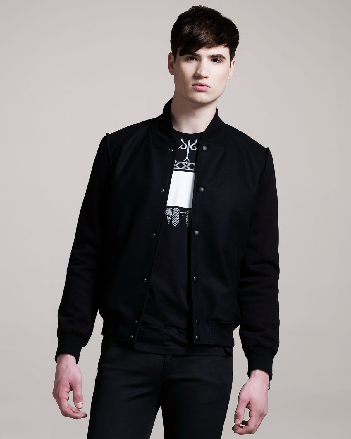 Lyst - Givenchy Varsity Jacket in Black for Men