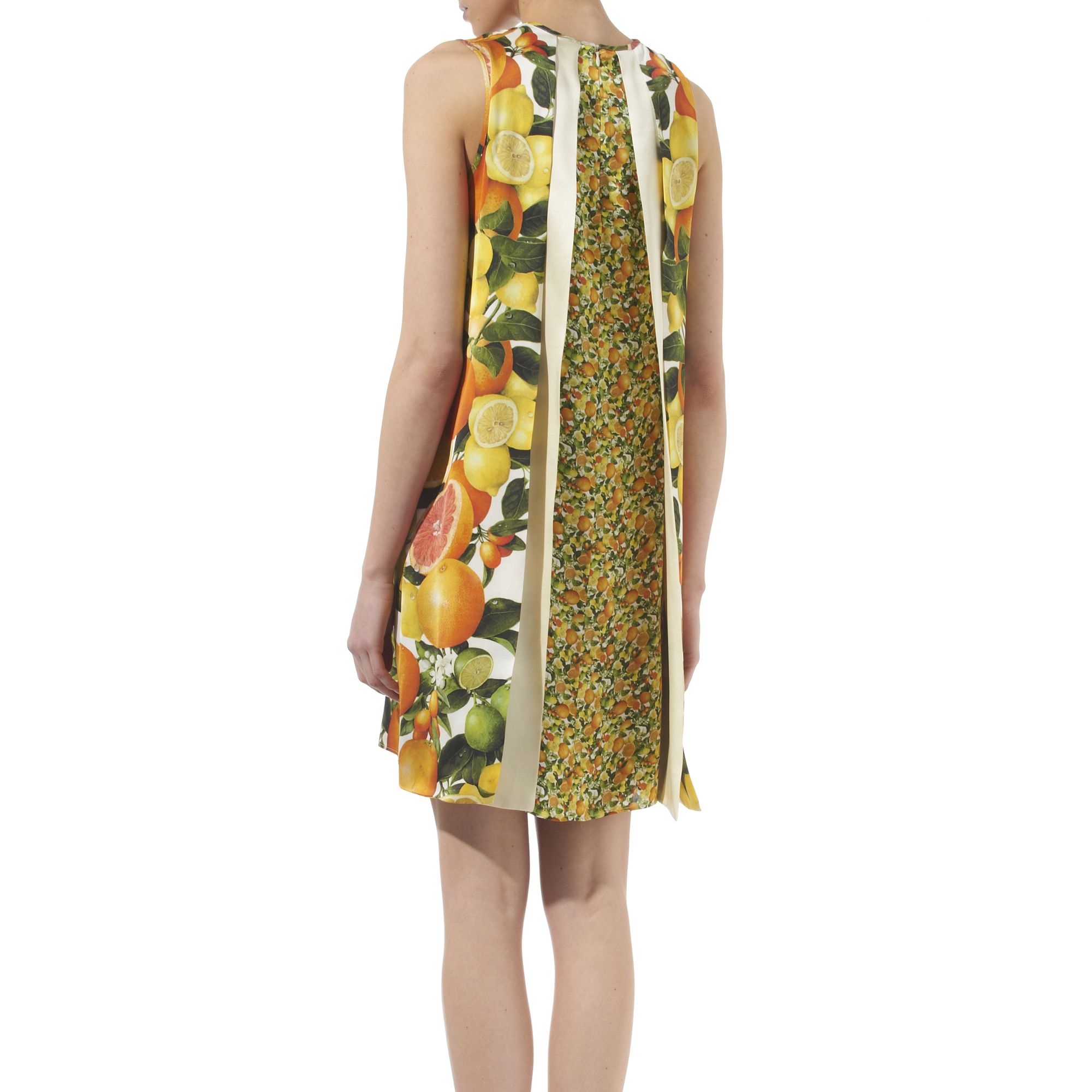 Stella McCartney | Citrus-print silk-satin dress | NET-A-PORTER.COM