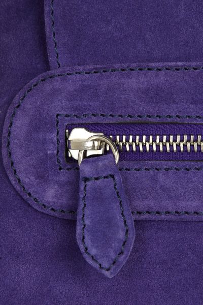 Sonia Rykiel Chain-embellished Suede Shoulder Bag in Purple | Lyst