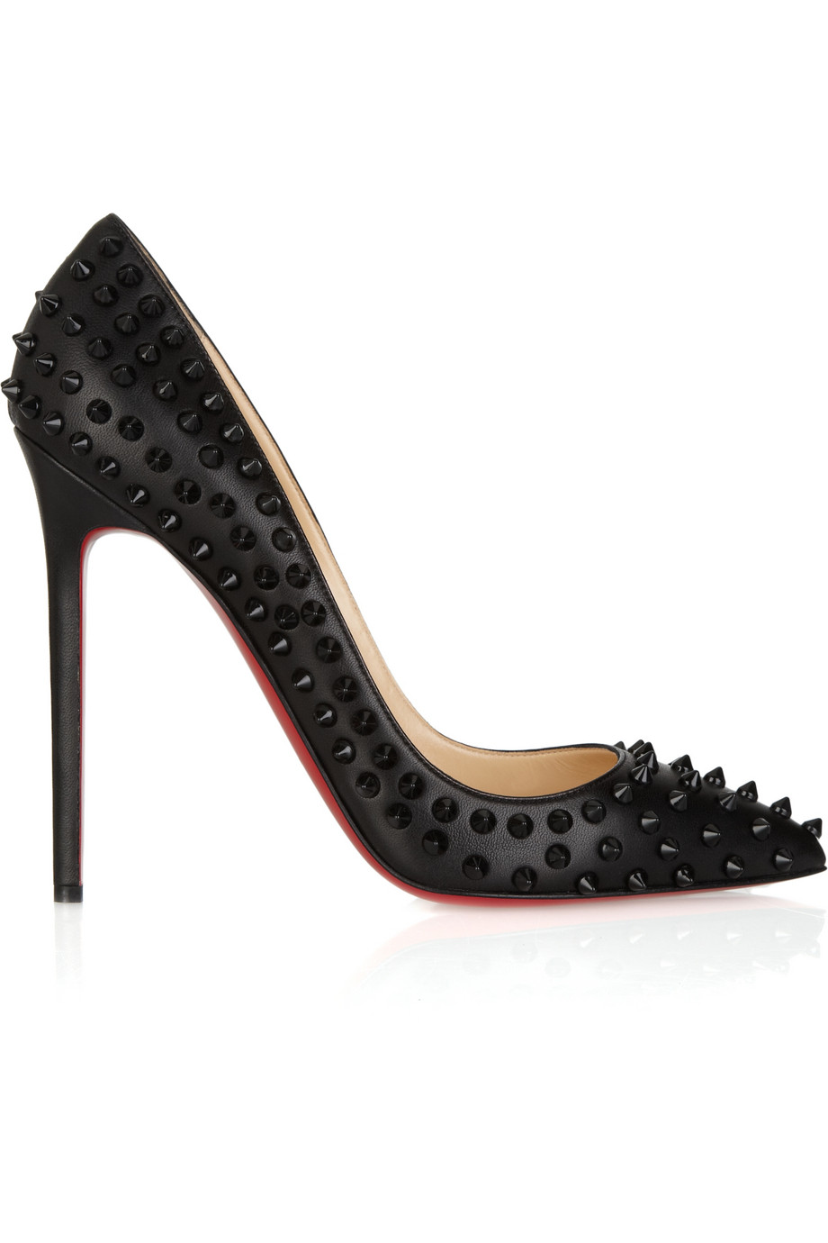 Christian louboutin Pigalle Spikes 120 Studded Leather Pumps in ...