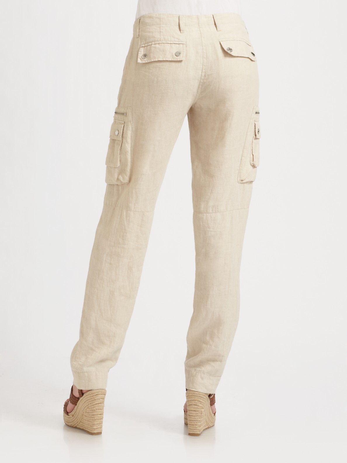 linen cargo trousers