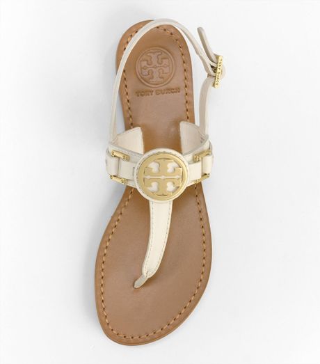 Tory Burch Cassia Sandal in White (ivory) | Lyst