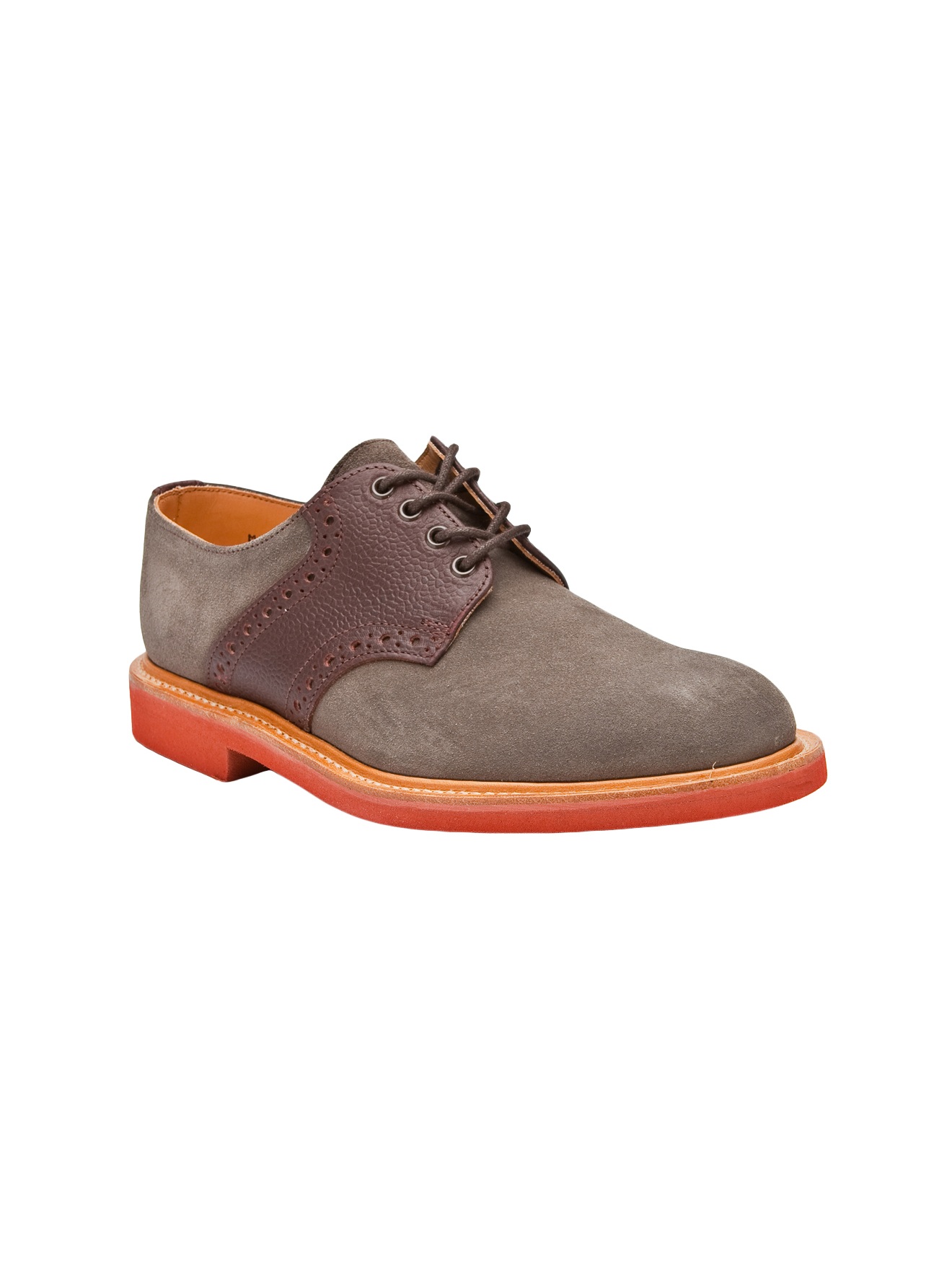 G.h. Bass & Co. Suede Saddle Shoes in Brown for Men (grey) | Lyst