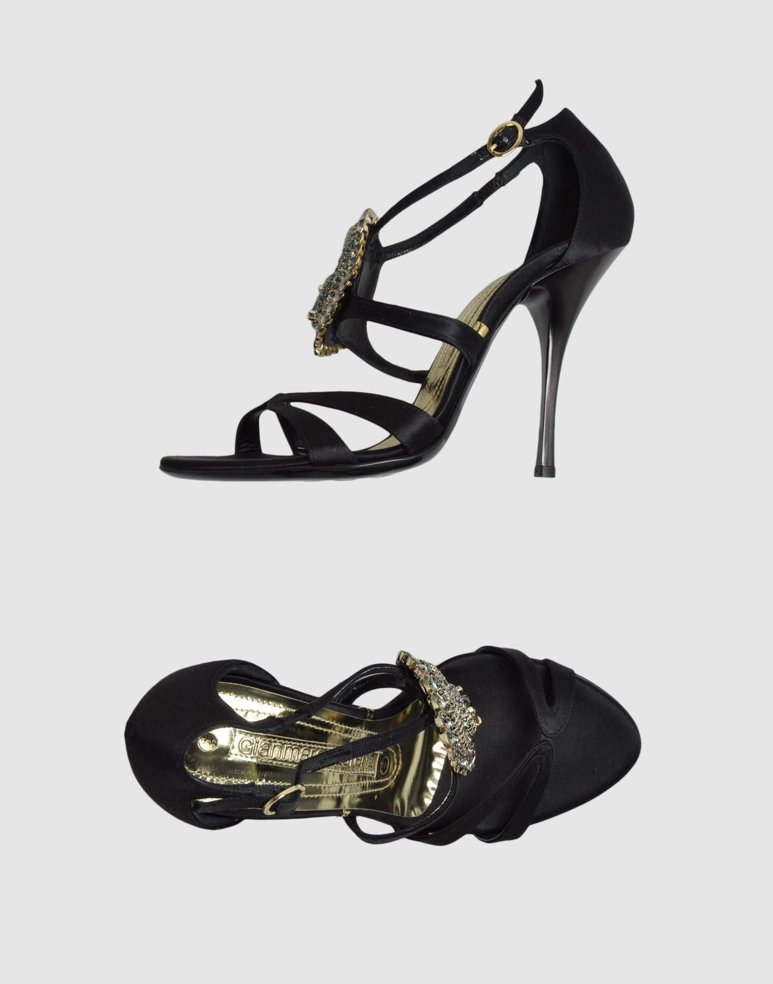 Gianmarco Lorenzi High-heeled Sandals in Black | Lyst