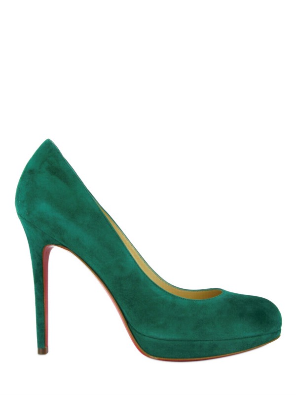 Christian Louboutin 120mm New Simple Pump Suede Pumps in Green (emerald ...