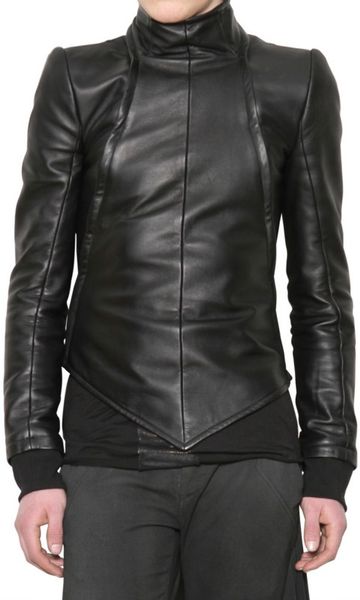 Gareth Pugh Detachable Bolero Nappa Leather Jacket in Black for Men | Lyst