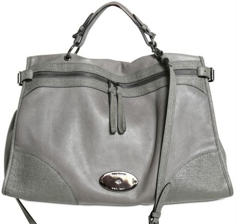 Mulberry Taylor Oversized Soft Matte Satchel in Gray (grey) | Lyst