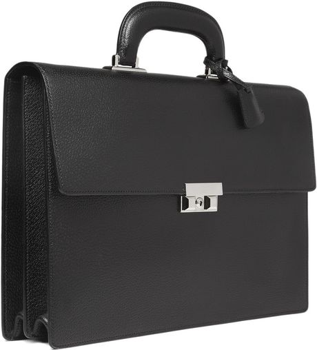 Gucci Classic Structured Briefcase in Black for Men | Lyst