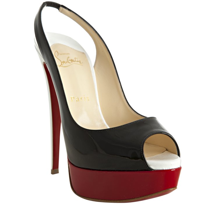 mens christian louboutin loafers - christian louboutin Lady Peep colorblock pumps - Bbridges