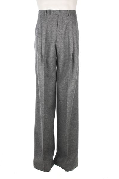 Dior High Waist Wool Flannel Pants in Gray for Men (grey) | Lyst