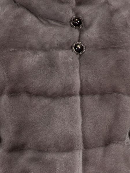Liska Mink Fur Jacket in Gray (grey) | Lyst