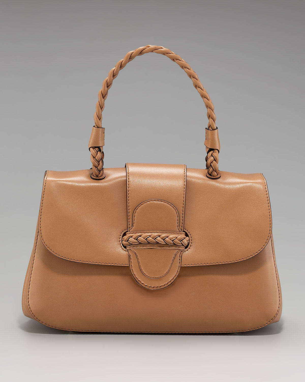Braided Leather Purse Handles Best Image Ccdbb Org Lyst Valentino Vitello Braided Handle Bag El In Brown Braid Purse