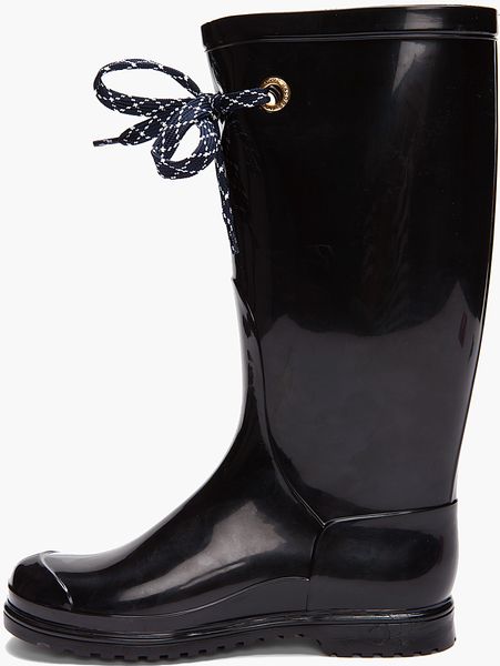 Marc By Marc Jacobs Black Rain Boots in Black | Lyst