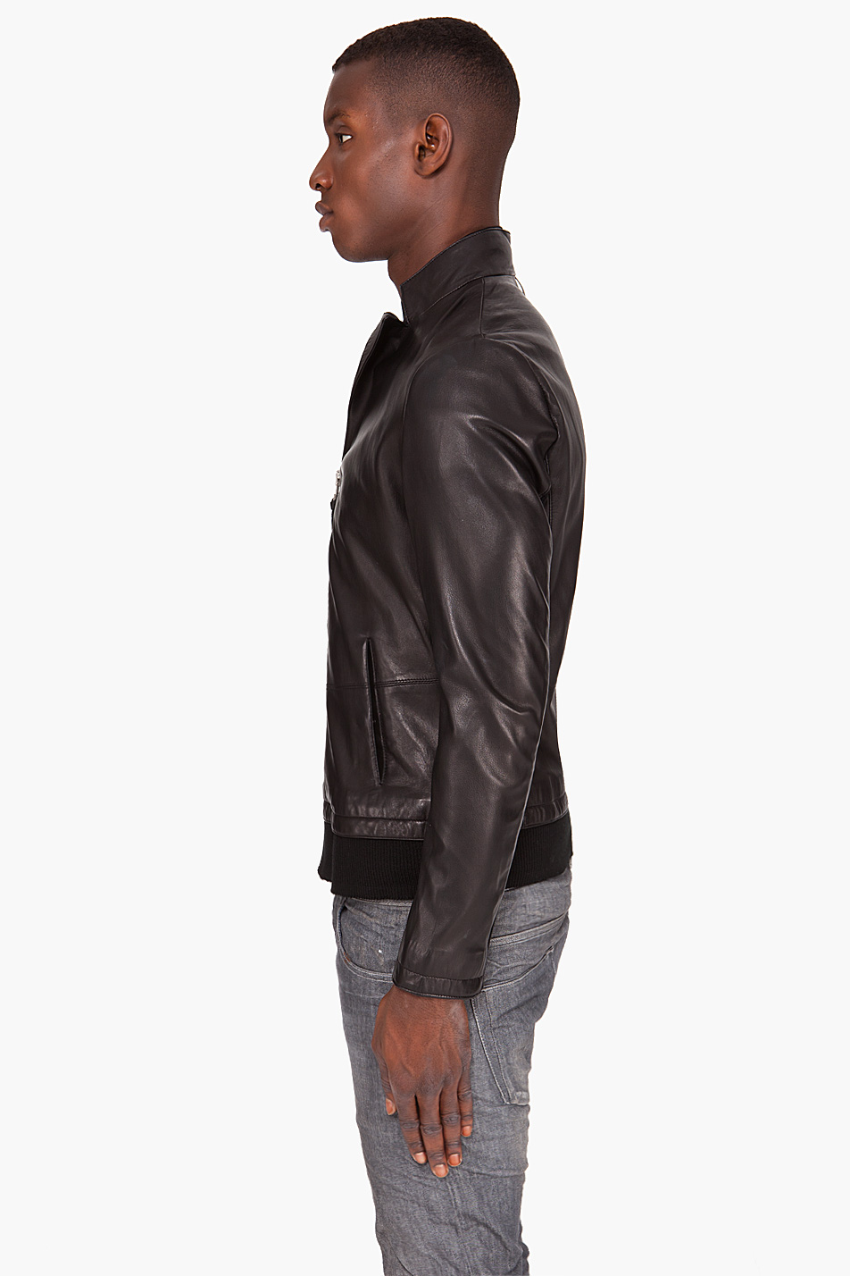 Lyst Mackage Wolf Leather Jacket in Black for Men