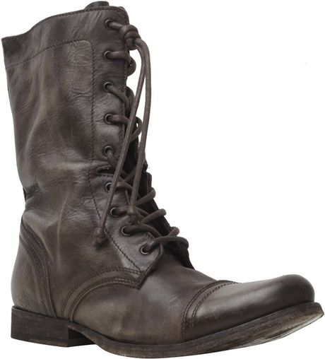 Allsaints Military Boots in Brown for Men (choc) | Lyst