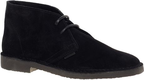 Ben Sherman Cleg Black Sole Desert Boots in Black for Men | Lyst