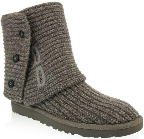 Ugg Knitted Boot in Gray (grey) | Lyst