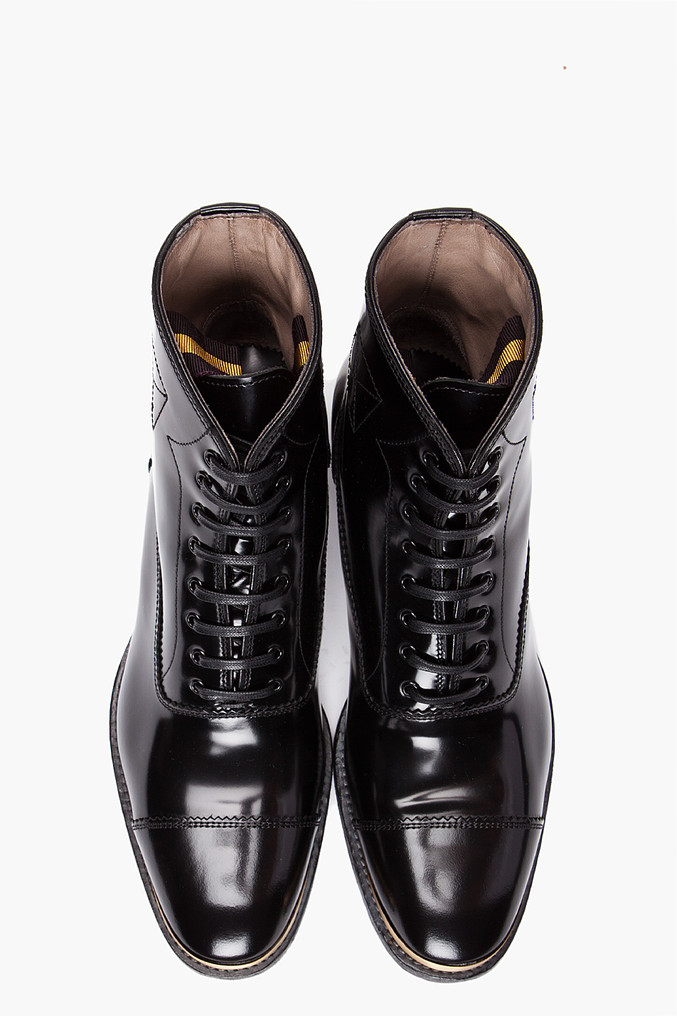Lyst - Alexander mcqueen Gold Tip Boots in Black for Men
