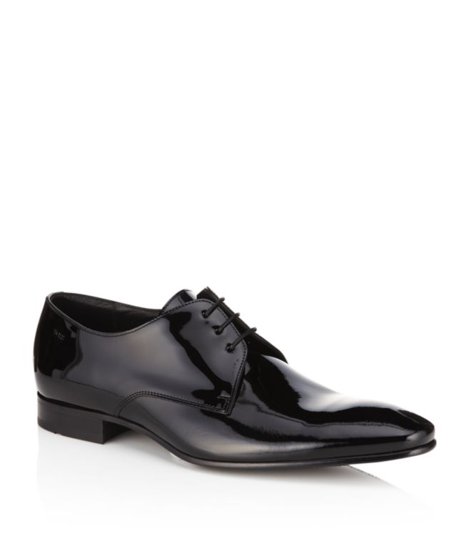 Boss Cristallo Patent Shoe in Black for Men | Lyst