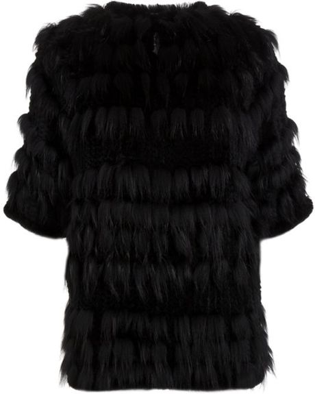 Joseph Bonham Fur Tunic in Black | Lyst