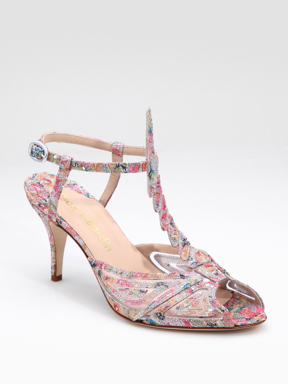 Max Kibardin Glittery Lace Dragonfly Sandals in Multicolor (multi) | Lyst