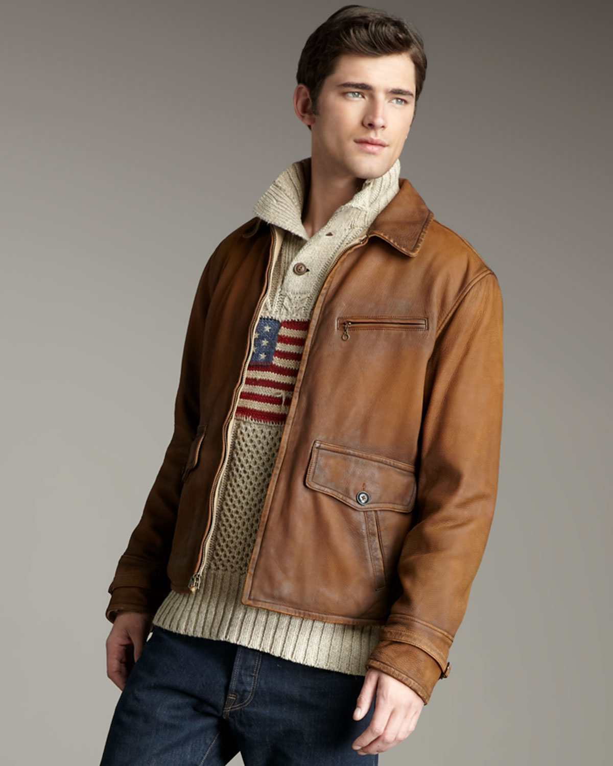 Lyst - Polo Ralph Lauren Delemar Reversible Newsboy Jacket in Brown for Men