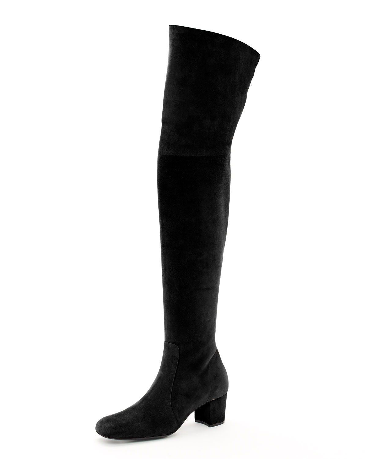 Michael Kors Suede Over-the-knee Boot in Black | Lyst