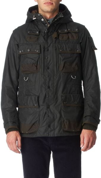 Barbour Military Jacket in Black for Men (sage) | Lyst