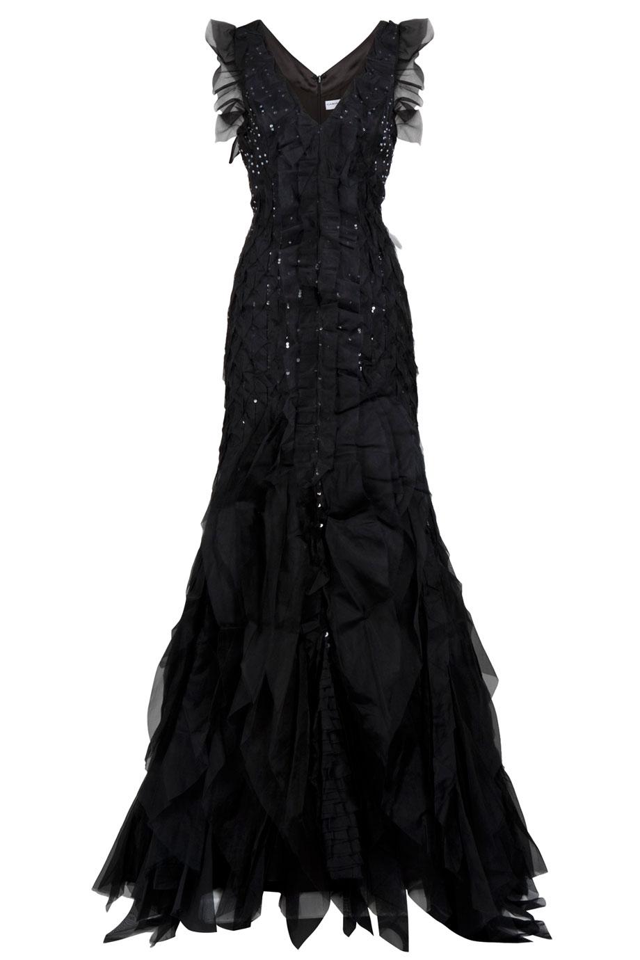 carolina herrera black gown