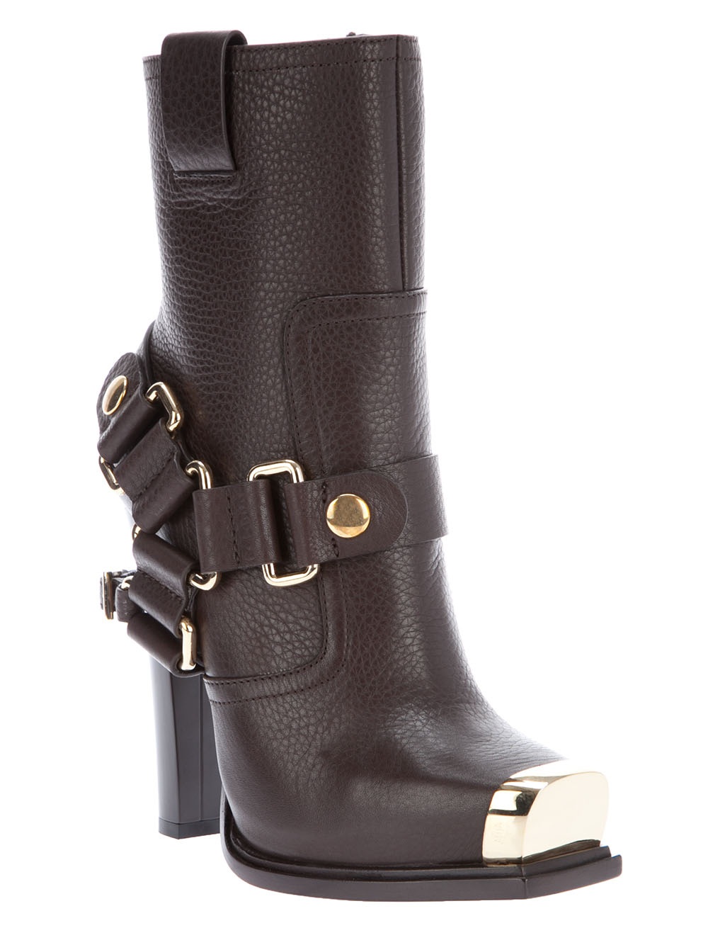 Gianmarco Lorenzi High Heel Boot in Brown | Lyst