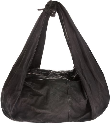 Guidi Slouchy Shoulder Bag in Black | Lyst