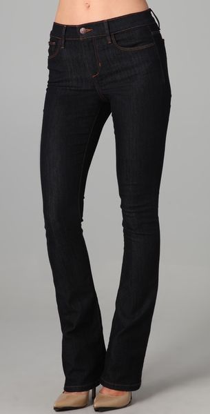 Joe's Jeans Petite Micro Flare Skinny Jeans in Black | Lyst